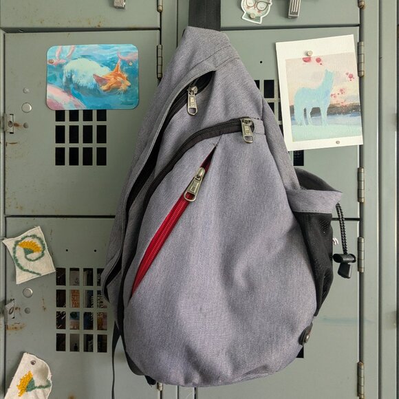 Grey Urban Crossbody Sling Bag - Picture 1 of 14